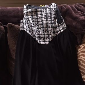 Tartan black& white BCBG dress